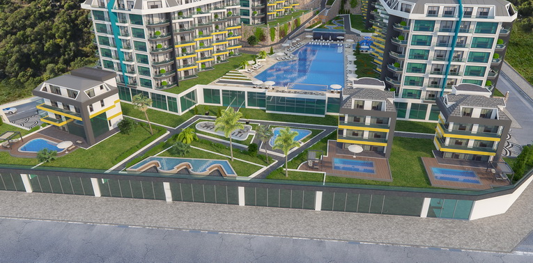 Luxury apartments in Kargıcak